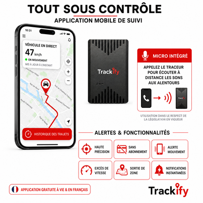 Tracker FURTIF Aimanté - sans fil (Traceur GPS 4G sans abonnement)